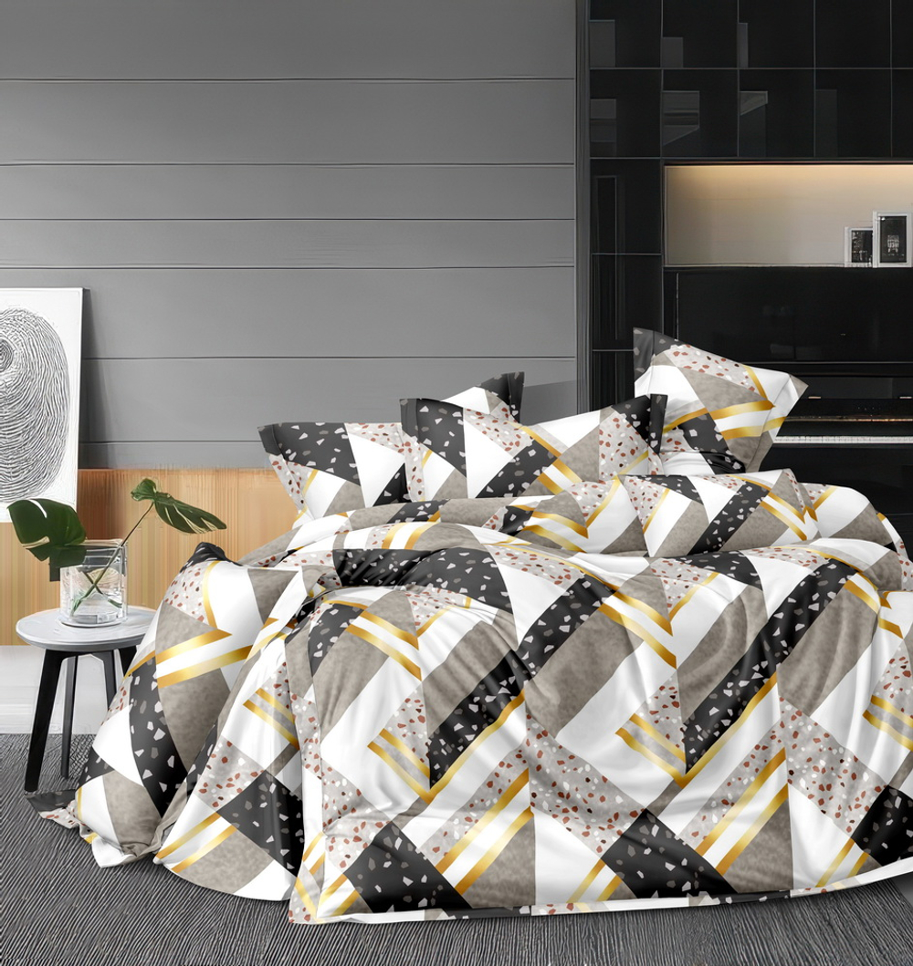 КПБ 2 сп с простыней на рез. 160х200 БЯЗЬ "БР29"