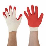 Перчатки хлопчатобумажные износостойкие ОДИНАРНЫЙ облив, 13 класс, КОМПЛЕКТ 100 ПАР, LAIMA ЛЮКС, 608672