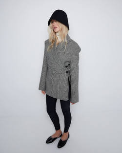 Панама из шерсти черный