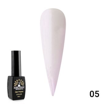 Гель лак Global Fashion Summer Light + шиммер, 8 мл, 05