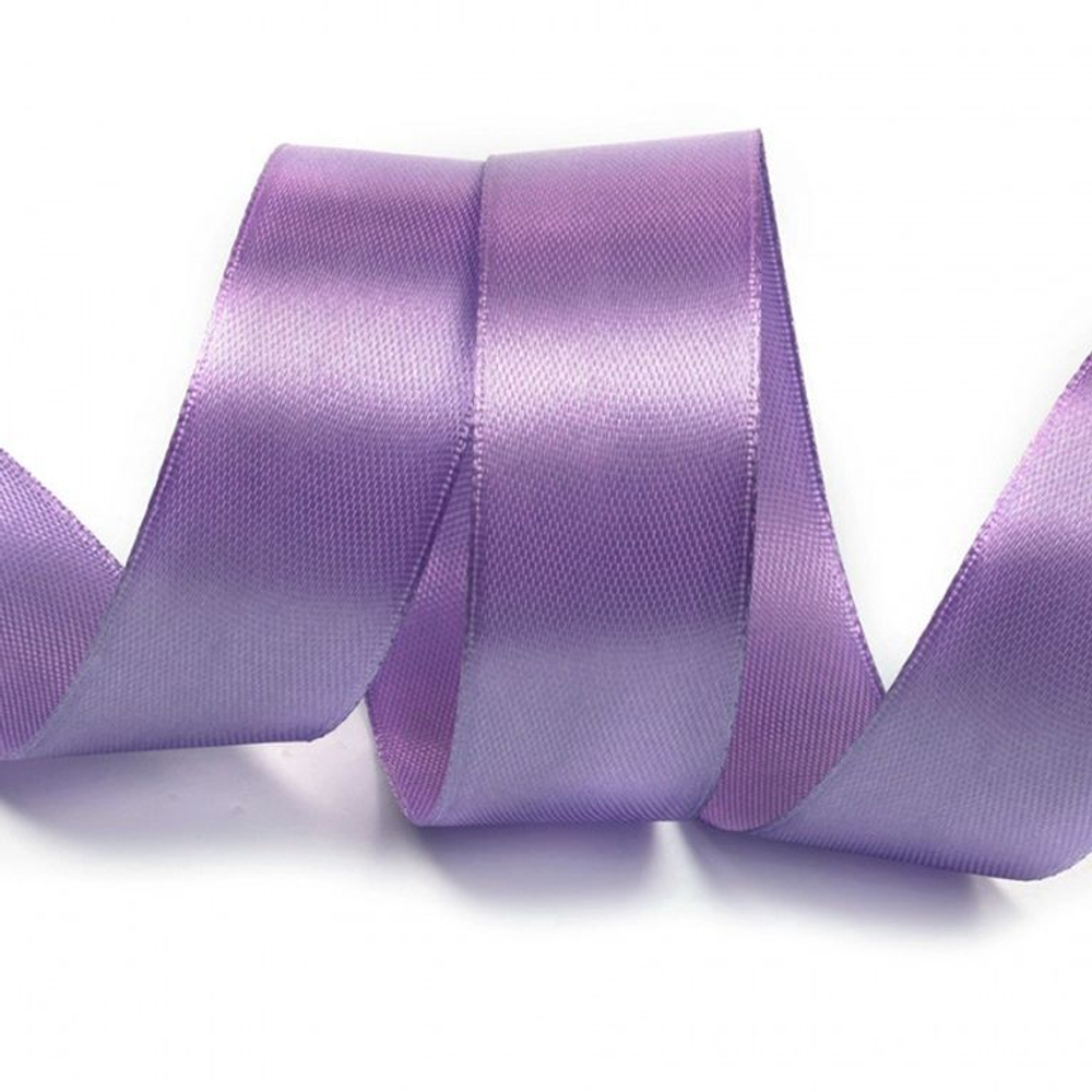 Лента атласная 25 мм (23 метра, цвет №21 Фиолетовый)