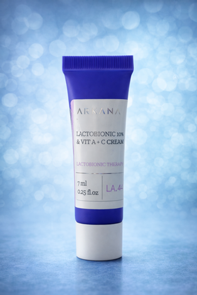 Lactobionic 10% & Vit A+C Cream - Регенерирующий крем для чувствительной кожи с лактобионовой кислотой и витаминами А + С, 7 мл