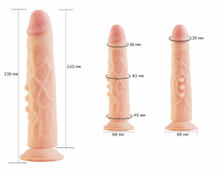 Фаллоимитатор неоскин на присоске ""F"" LINE 580903ru