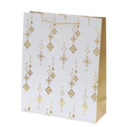 GAEM Пакет подарочный M (бумага 210г/м2, блок микс 12шт), L26 W10 H32 см, 4в.