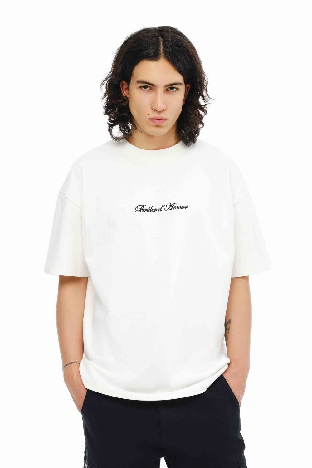 Футболка Bruler d'Amour Basic logo белая