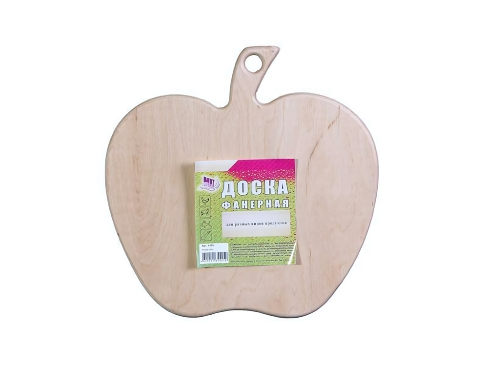 Доска разделочная фанера "Яблоко" большая