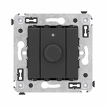 Диммер поворотный в стену, "Avanti", "Черный матовый"