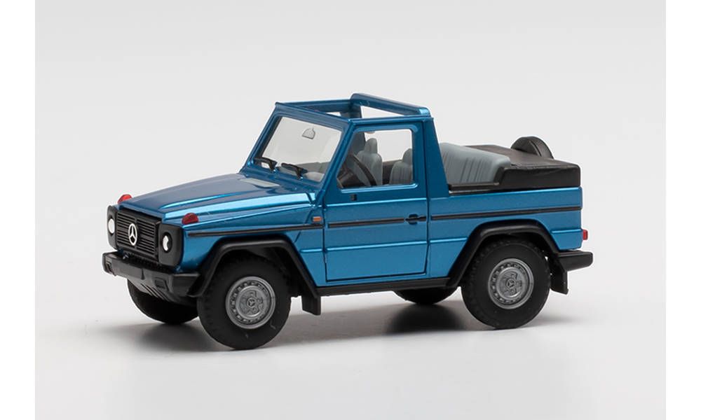 Автомобиль Mercedes-Benz G-Modell Cabrio, голубой металлик