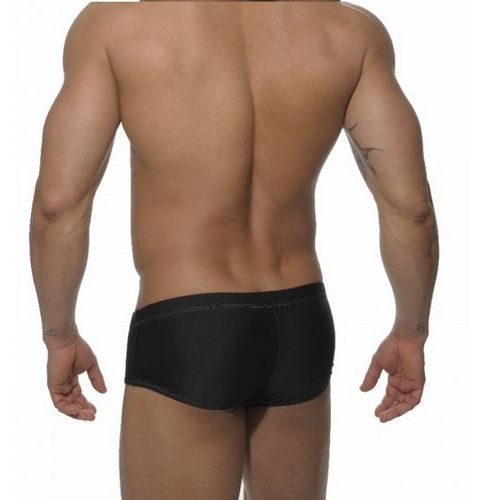 Мужские плавки брифы черные с белой вставкой Addicted