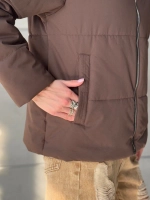 Куртка осенняя с отложным воротником