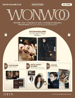 публикация DICON - VOLUME N 26 SEVENTEEN WONWOO B Type
