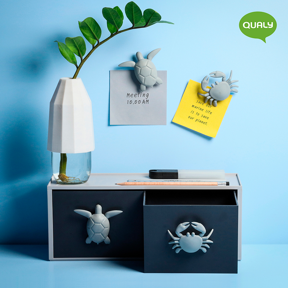 Набор для хранения Qualy Ocean 2 в 1 ql10396-dk-gy