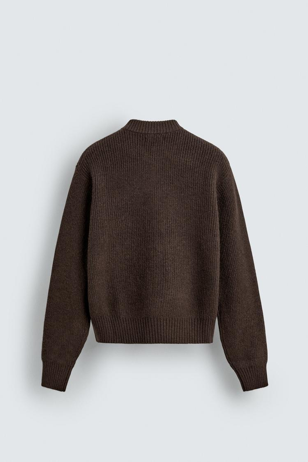 ZARA ТРИКОТАЖНЫЙ КАРДИГАН, КОРИЧНЕВЫЙ