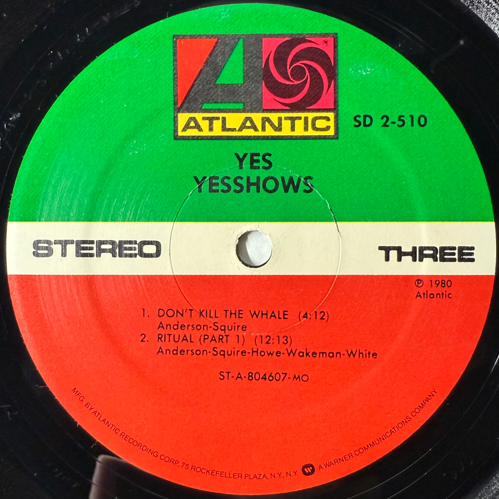 Yes - Yesshows 2LP (США 1980г.)