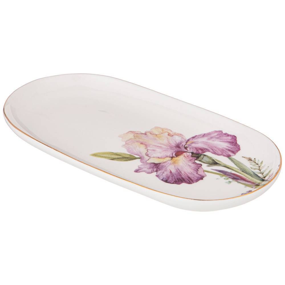 БЛЮДО ОВАЛЬНОЕ LEFARD "IRISES" 20,5 СМ (КОР=60ШТ.)