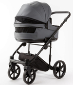 Детская коляска Adamex Locco Light Deluxe 3 в 1 LL-SA32 (СЕРАЯ КОЖА)