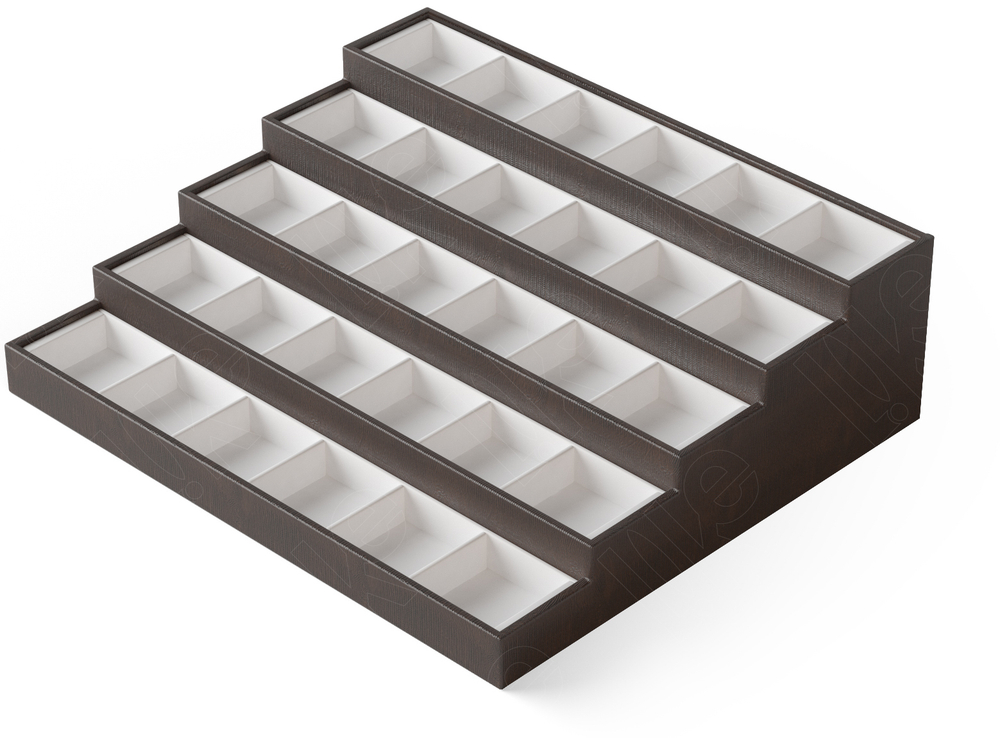 Планшет-лесенка Альфа/5 ярусов/30 ячеек 03 (48х48 мм.)