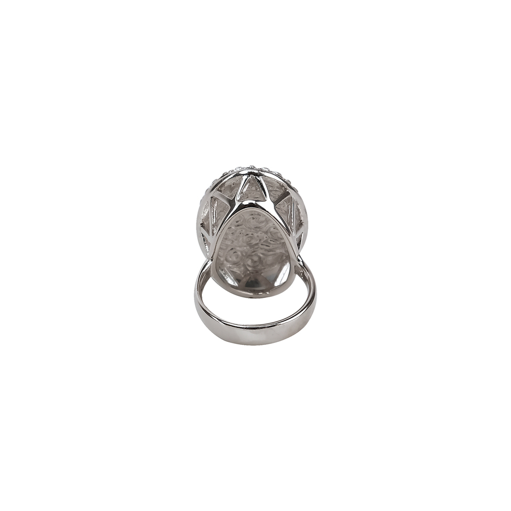 "Гросс" кольцо в родиевом покрытии из коллекции "Мириада" от Jenavi