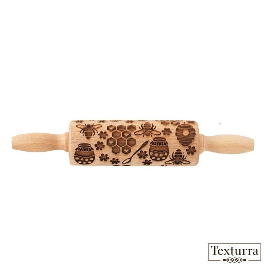 Малая скалка с узором Пчелки