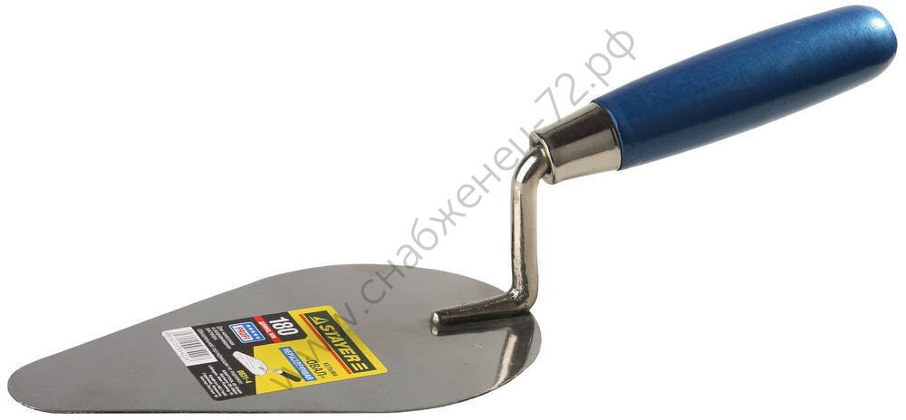 STAYER 180 мм, нержавеющее полотно деревянная рукоятка, кельма овал, PROFESSIONAL (0831-4)