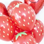 Латексный шар «Клубника», матовый, 36 см