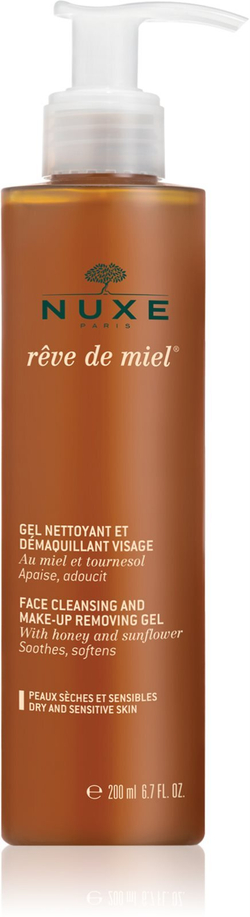 Nuxe Rêve de Miel - очищающий гель для чувствительной и сухой кожи /   200  ml  / GTIN 3264680004070