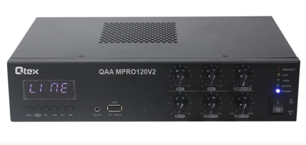 Микшер-усилитель Qtex QAA MPRO120V2