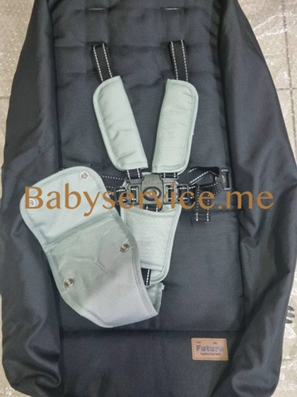 Текстиль сиденья Carrello Fortuna черный / фисташка