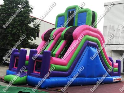 Батут-горка "Двойной эффект 3" 9*4*6 м