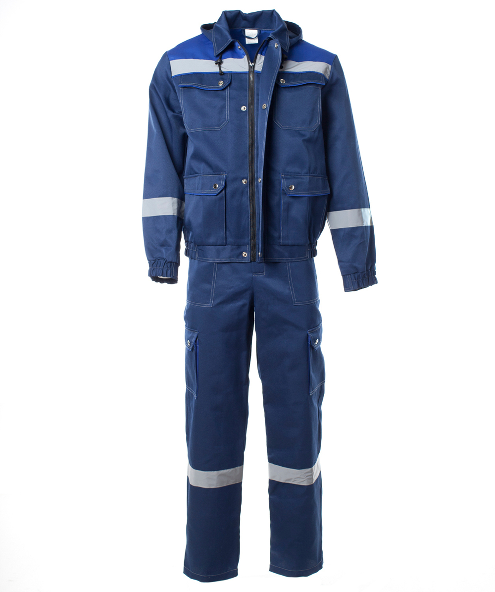 Костюм АНТЕЙ с СОП летний куртка, п/к цв.т.синий/василек (44-46) 88-92, 170-176