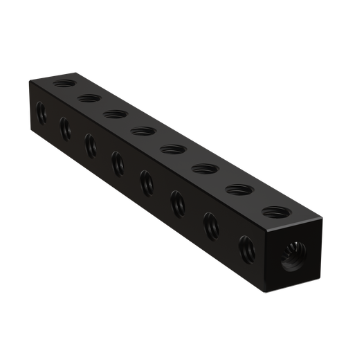 8 Hole Threaded Square Beam