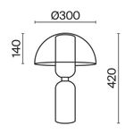Настольный светильник Maytoni MOD177TL-01B