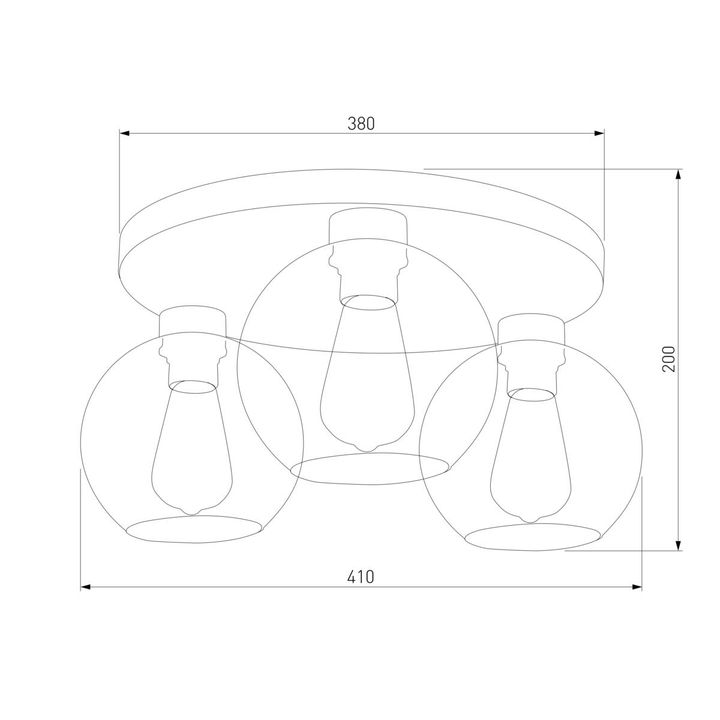 Потолочная люстра TK Lighting 2776 Cubus Graphite