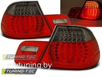 Задние фонари Bmw 3 E46 red smoke led