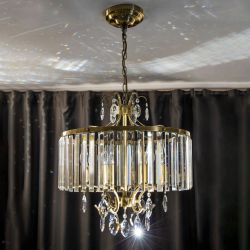 Citilux Инга CL335163 Люстра подвесная хрустальная Бронза