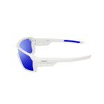 очки для экстремальных видов спорта Chameleon Белые Матовые Зеркально-синие линзы. Вид сбоку