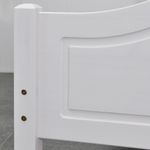 Кровать, 90х200, Рита, детская и взрослая, односпальная, из массива дерева, с основанием, белый, Dipriz