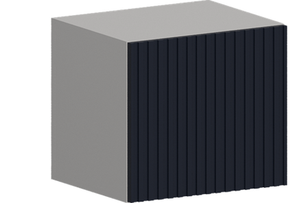 Кухня Модуль ШВГ 400 Белый / Индиго софт