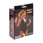 Силиконовый кляп-шар 4см с зажимами на соски Lola Games Party Hard Hentai 1150-01lola