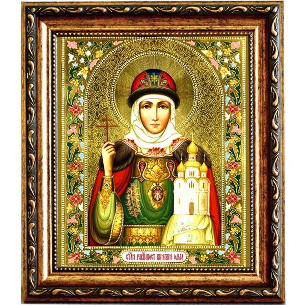 Ольга Святая равноапостольная княгиня. Икона на холсте