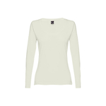 THC BUCHAREST WOMEN. Женская футболка с длинными рукавами и поясом из хлопка