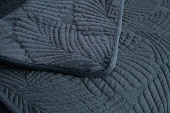 Ноэль (синий) Покрывало 240х260