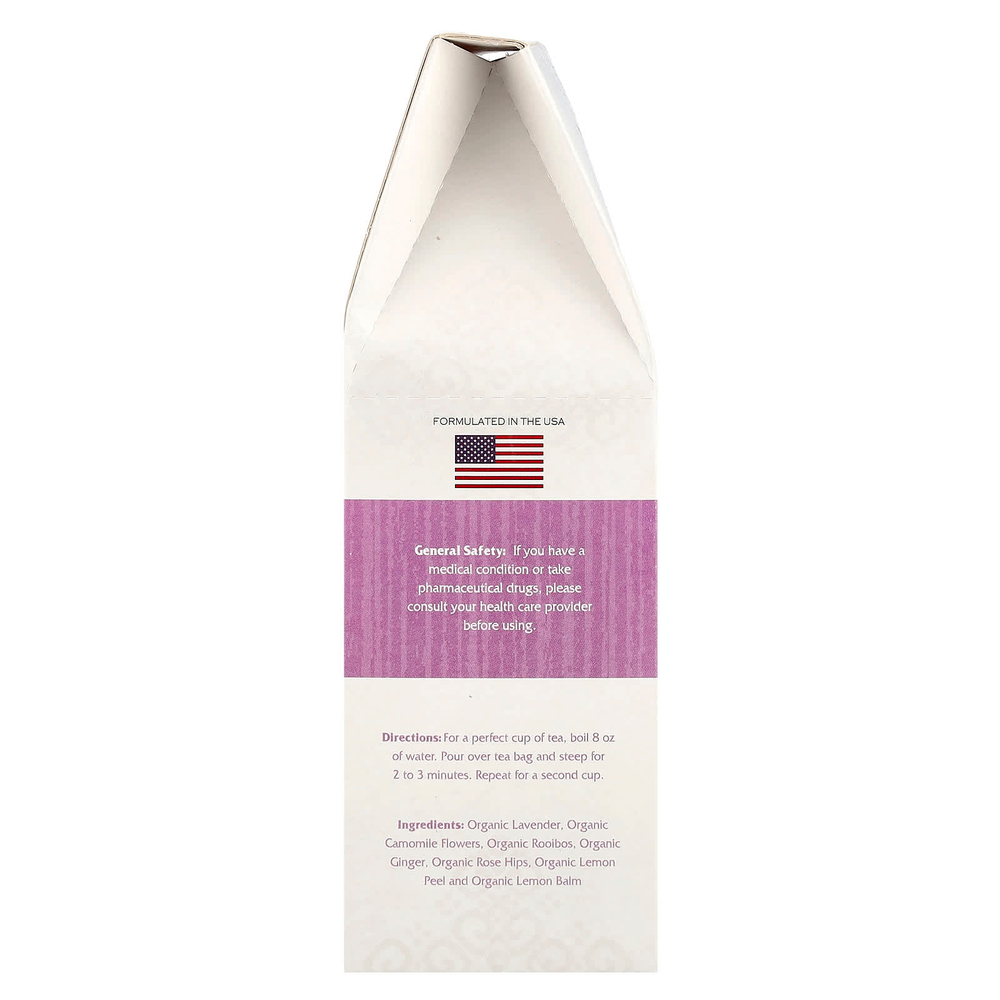 Secrets of Tea, Organic RelaxCalm™, без кофеина, 20 чайных пакетиков, 40 г (1,41 унции)