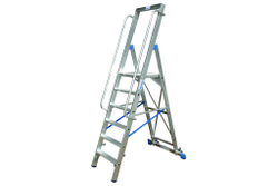 STABILO Передвижная алюминиевая стремянка 6 ступеней (127761)