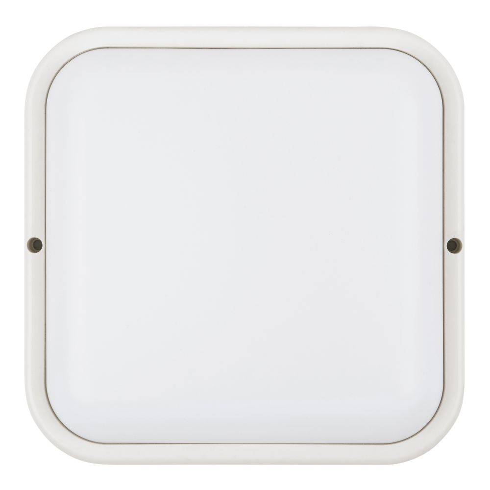 ULW-Q229 24W-4000K IP65 WHITE Светильник светодиодный влагозащищенный. Квадрат. Белый свет 4000K. 190×190×37мм. Корпус белый. ТМ Volpe