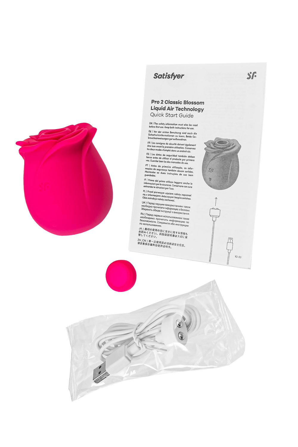Вакуум-волновой стимулятор клитора Satisfyer Pro 2 Classic Blossom, розовый