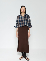 Юбка из мериноса с разрезами