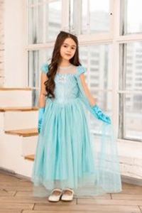 Платье Эльзы с длинным шлейфом **Star**