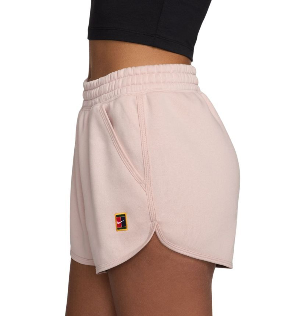 Женские теннисные шорты Nike Court Heritage Phoenix Fleece - silt red