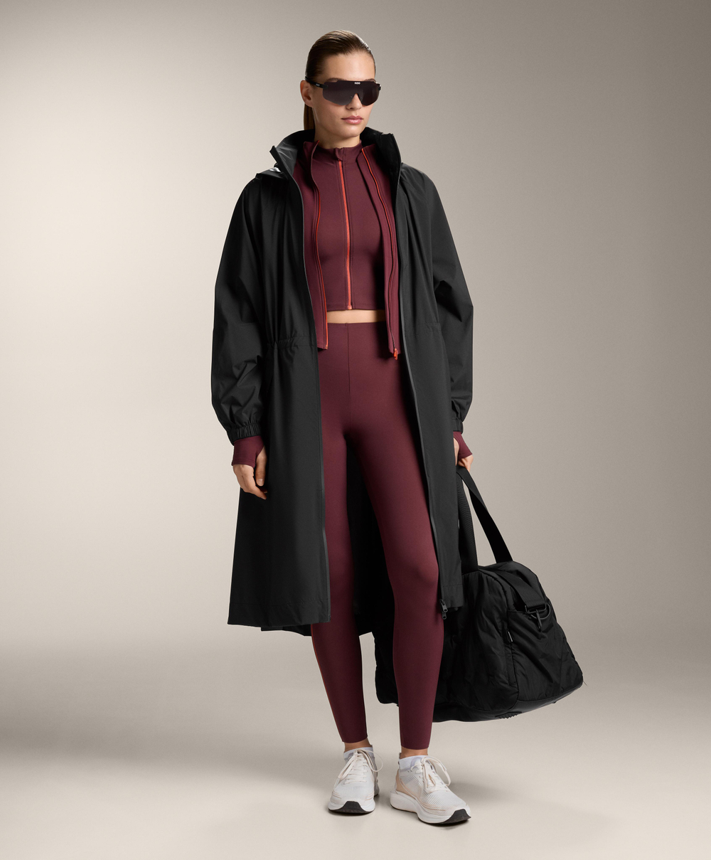 OYSHO Легинсы Compressive длиной до щиколотки 65 см с высокой посадкой, бордовый